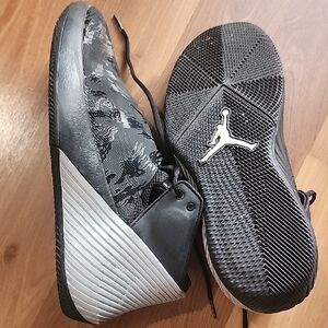 Jordan Black and Gray Sneakers